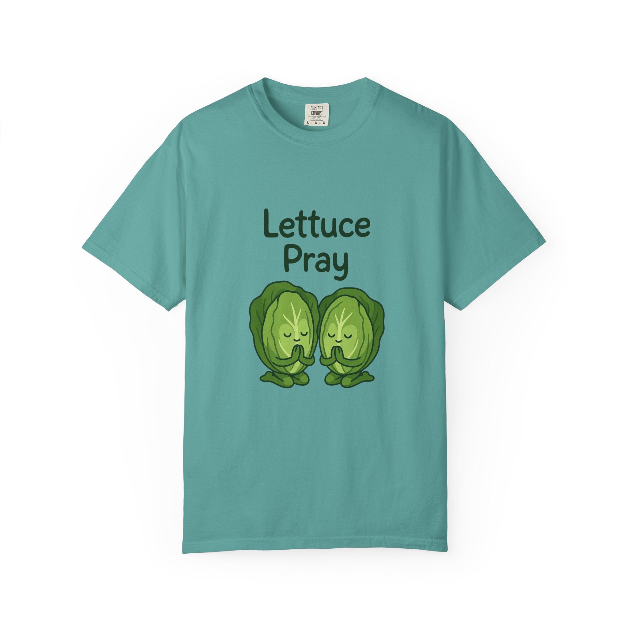 Lettuce Pray T-Shirt — Cute Veggie Pun Graphic Tee
