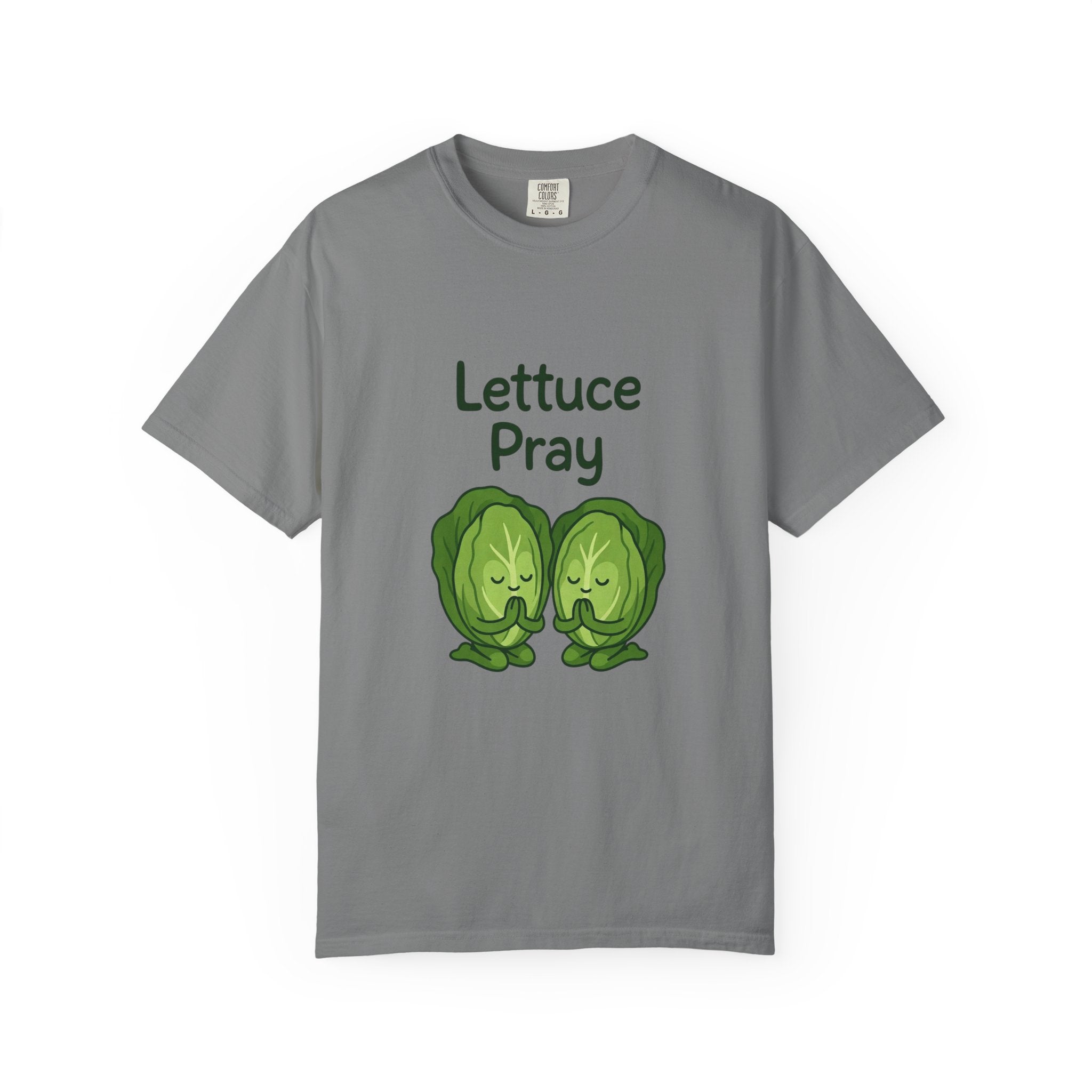 Lettuce Pray T-Shirt — Cute Veggie Pun Graphic Tee