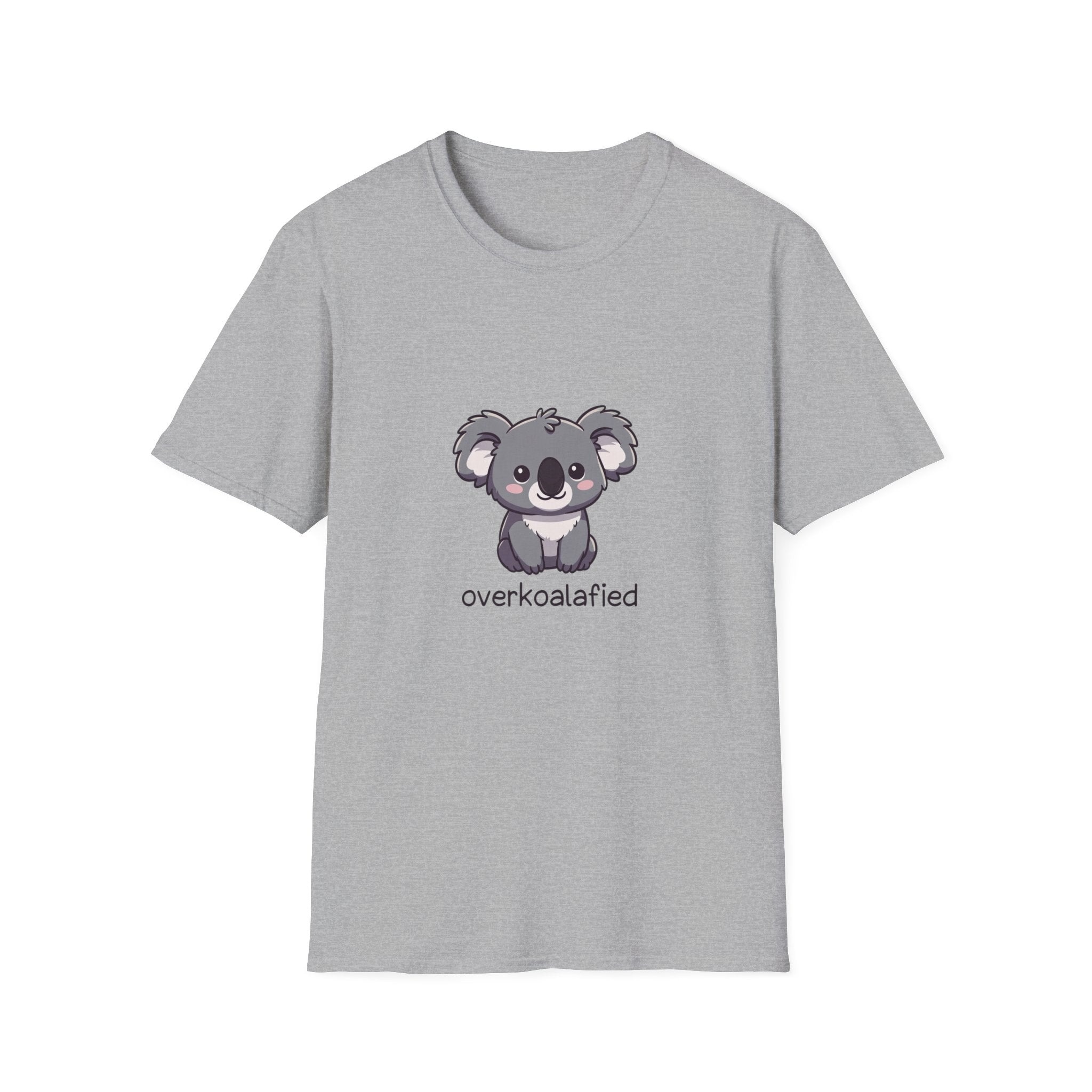 Cute Koala T-Shirt — "overkoalafied" Graphic Tee, Adorable Animal Lover Gift
