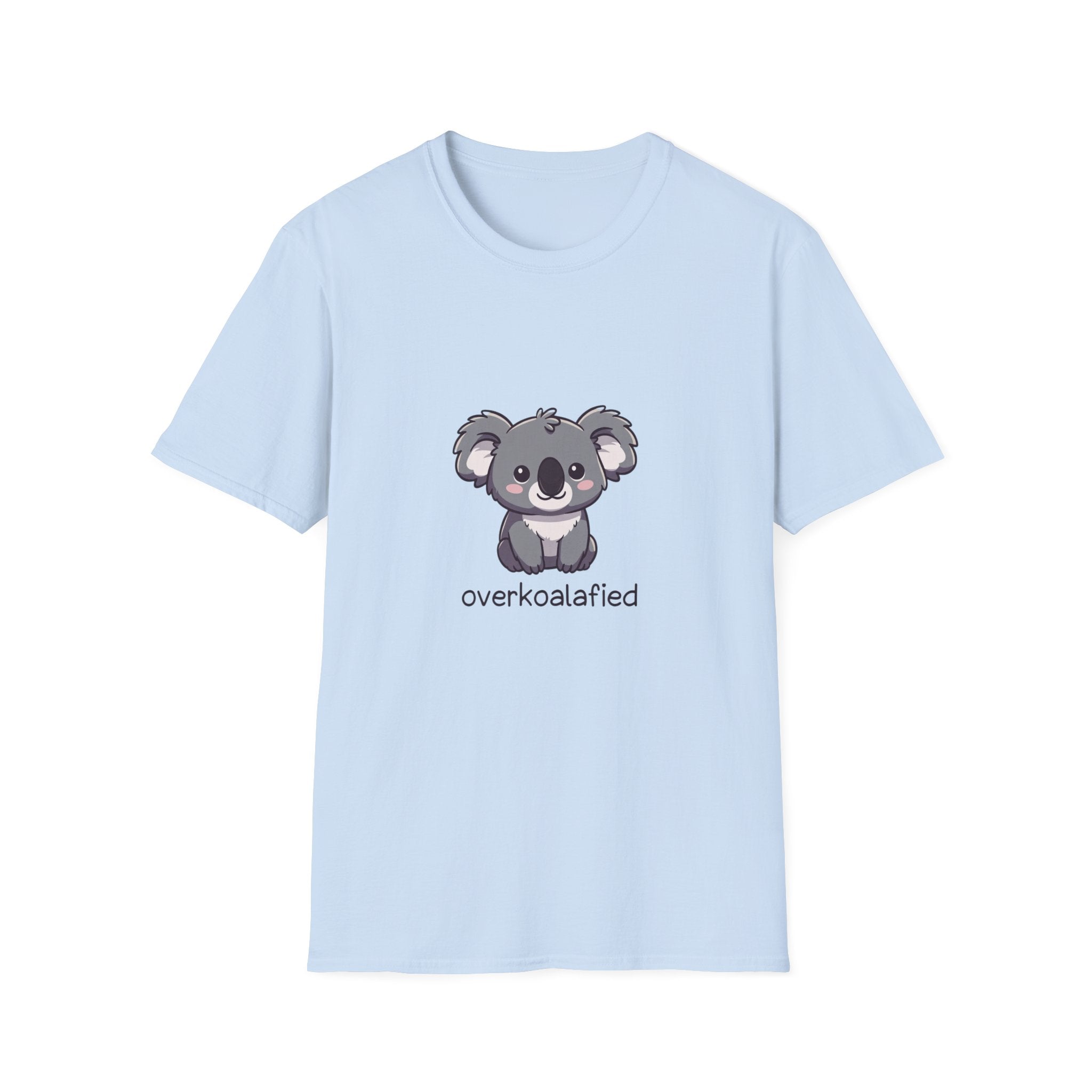 Cute Koala T-Shirt — "overkoalafied" Graphic Tee, Adorable Animal Lover Gift
