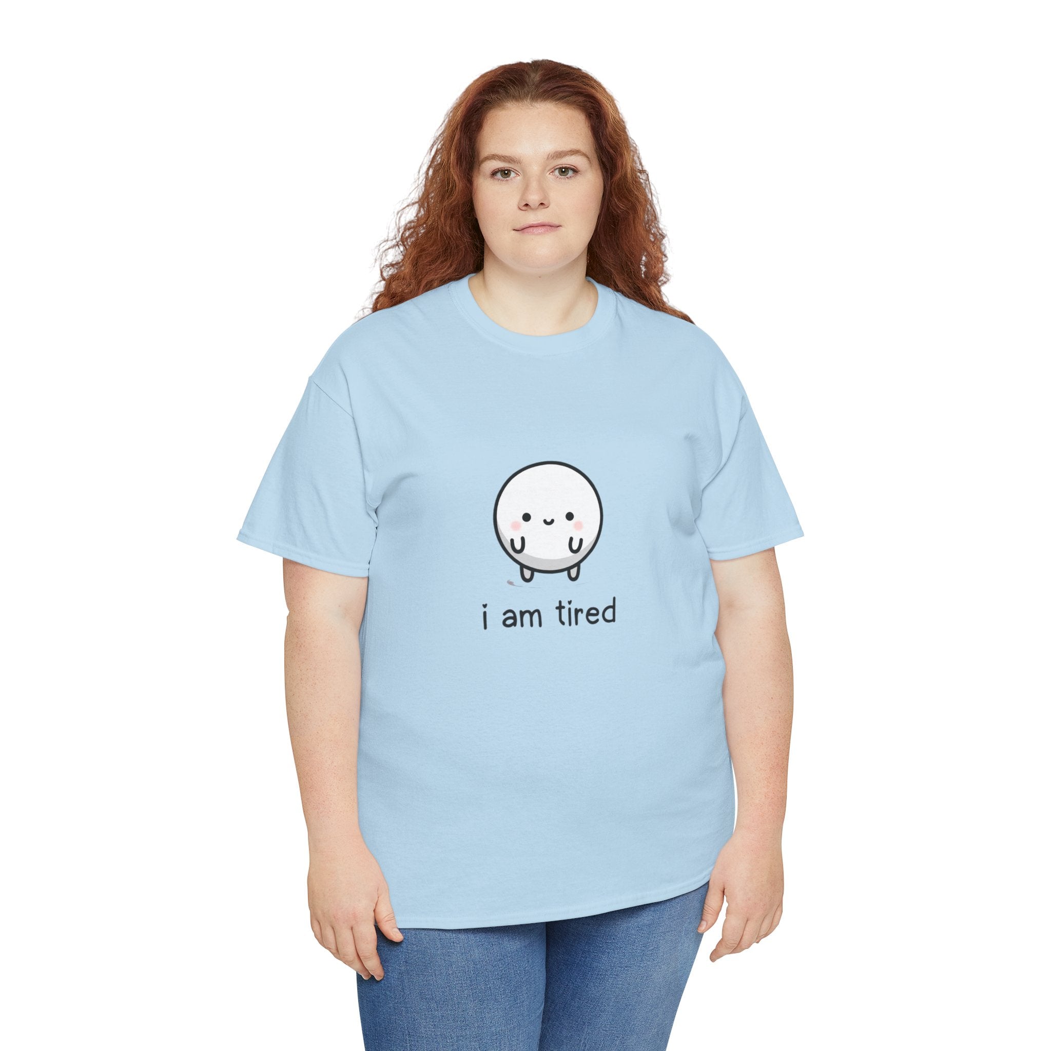 T-Shirt — "i am tired" Cute Kawaii Minimalist Tee