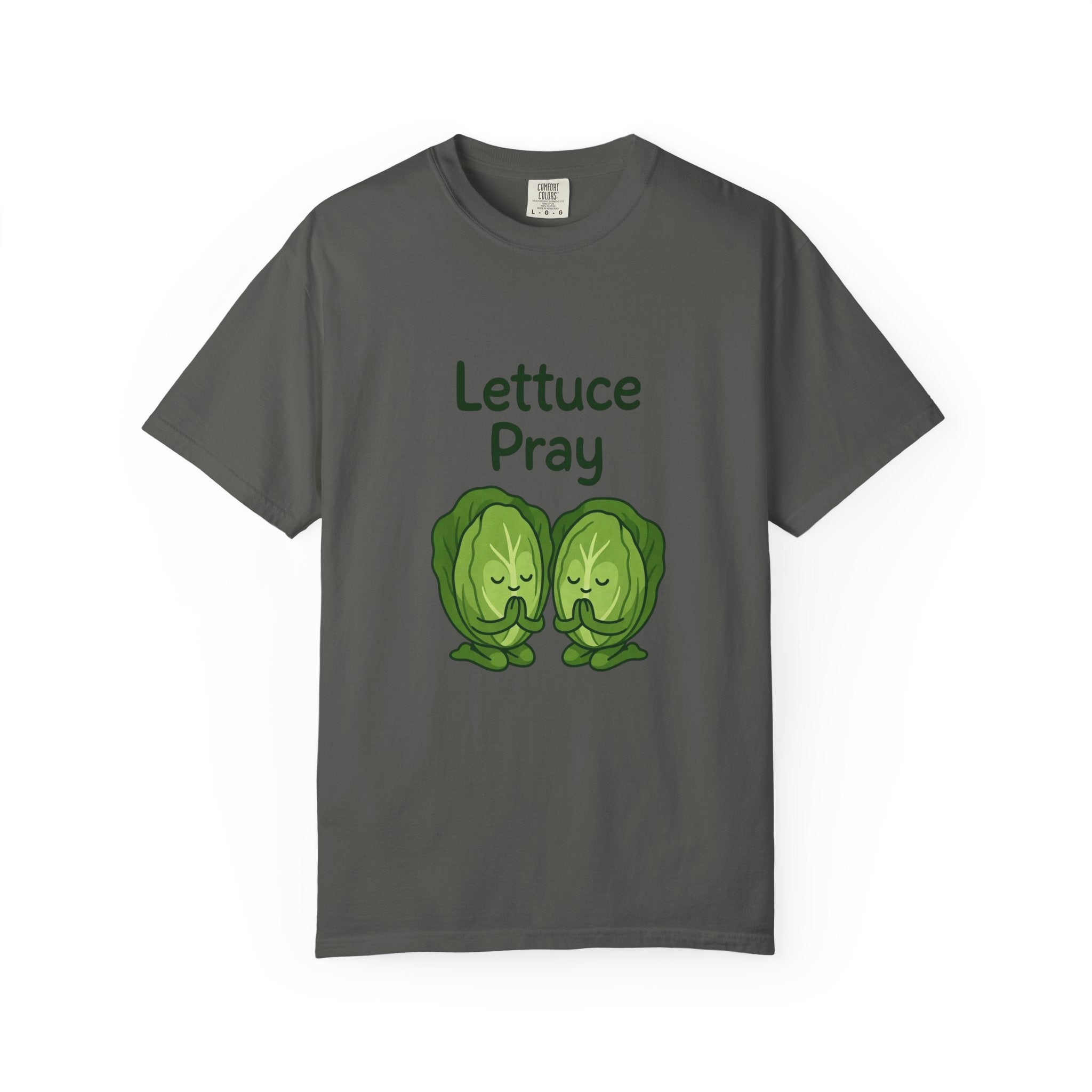 Lettuce Pray T-Shirt — Cute Veggie Pun Graphic Tee