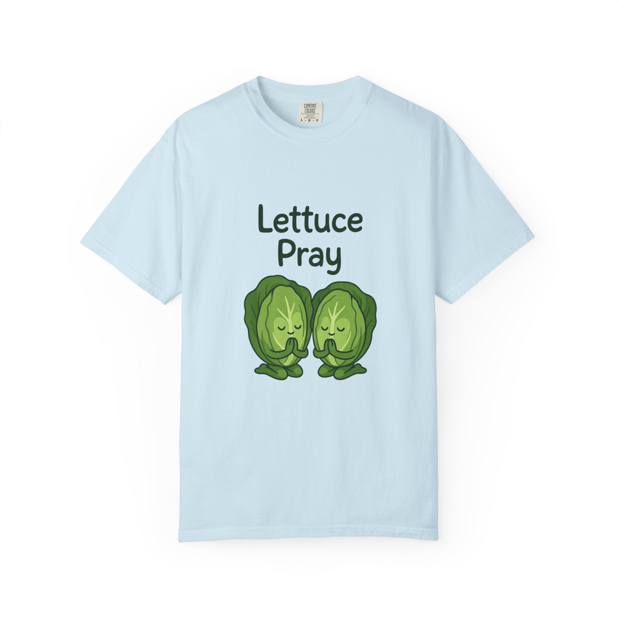 Lettuce Pray T-Shirt — Cute Veggie Pun Graphic Tee