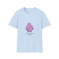 T-Shirt — Cute Purple Bunny Graphic “don’t touch me I’ll poop” Funny Shirt
