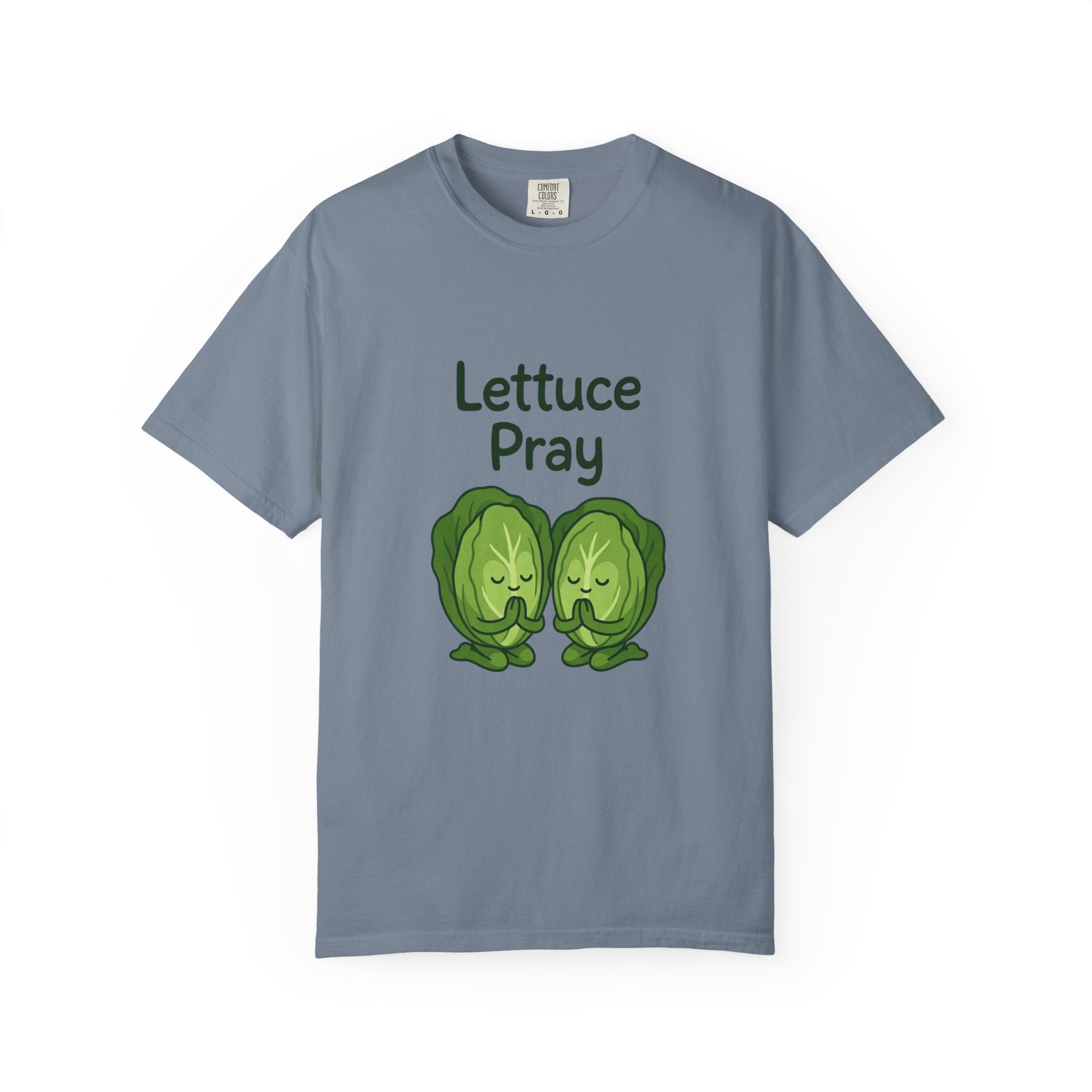 Lettuce Pray T-Shirt — Cute Veggie Pun Graphic Tee