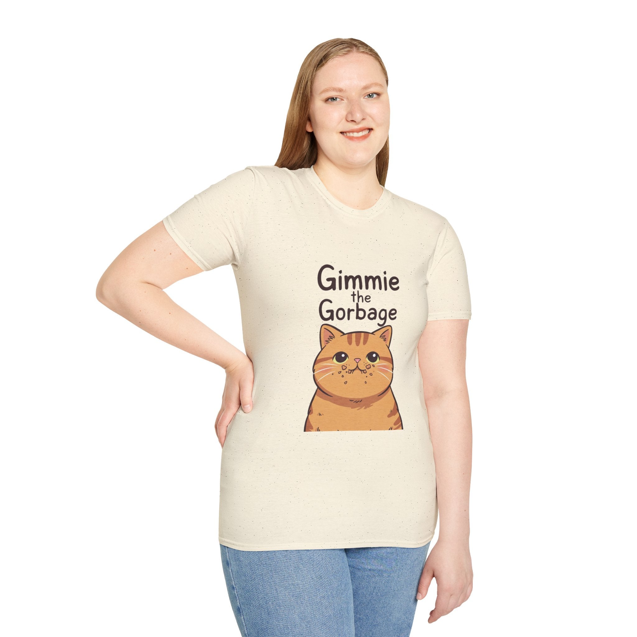 Gimmie The Garbage Cat T-Shirt — Cute Ginger Cat Graphic Tee