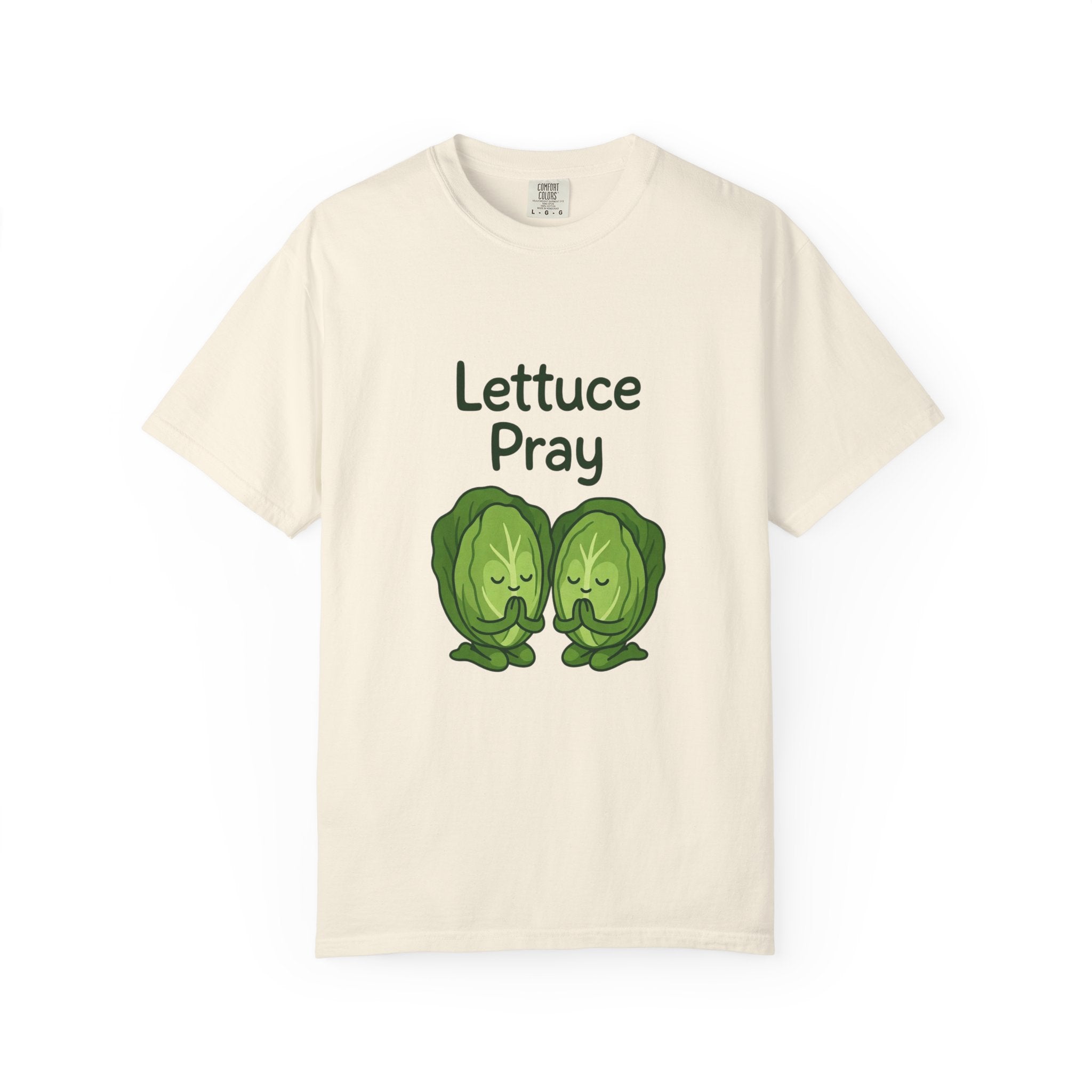Lettuce Pray T-Shirt — Cute Veggie Pun Graphic Tee