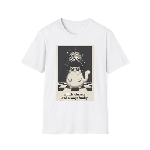 Cat Disco T‑Shirt — "a little chunky and always funky" Retro Graphic Tee